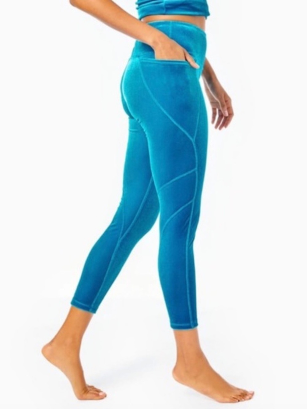 Lilly Pulitzer Weekender High-Rise Leggings Teal Bay
